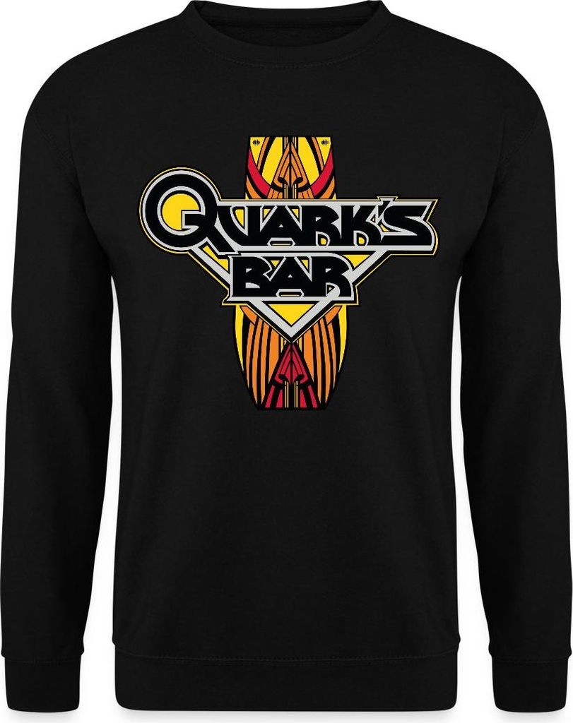 Spreadshirt Star Trek Deep Space Nine Quark ́s Bar Uni Pullover, XXL, Schwarz