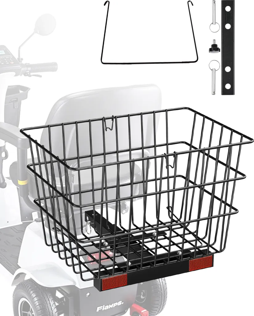 Panier Arrière pour Courses et Rangement Scooter Électrique Assistance