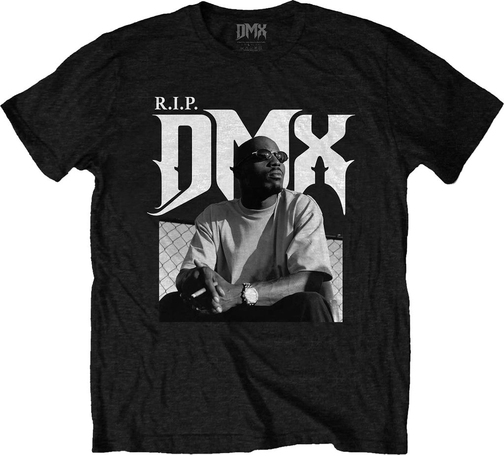DMX - "R.I.P." T-Shirt für Herren/Damen Uni RO3529 (XXL) (Schwarz)