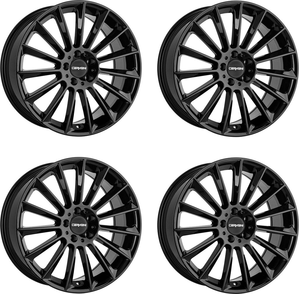 4 x Carmani Felgen 17 Fritz 10 Zollx22 Zoll ET20 5x112 black CA171022H320B kompatibel mit BMW X3 M X4 M X7 X7 M