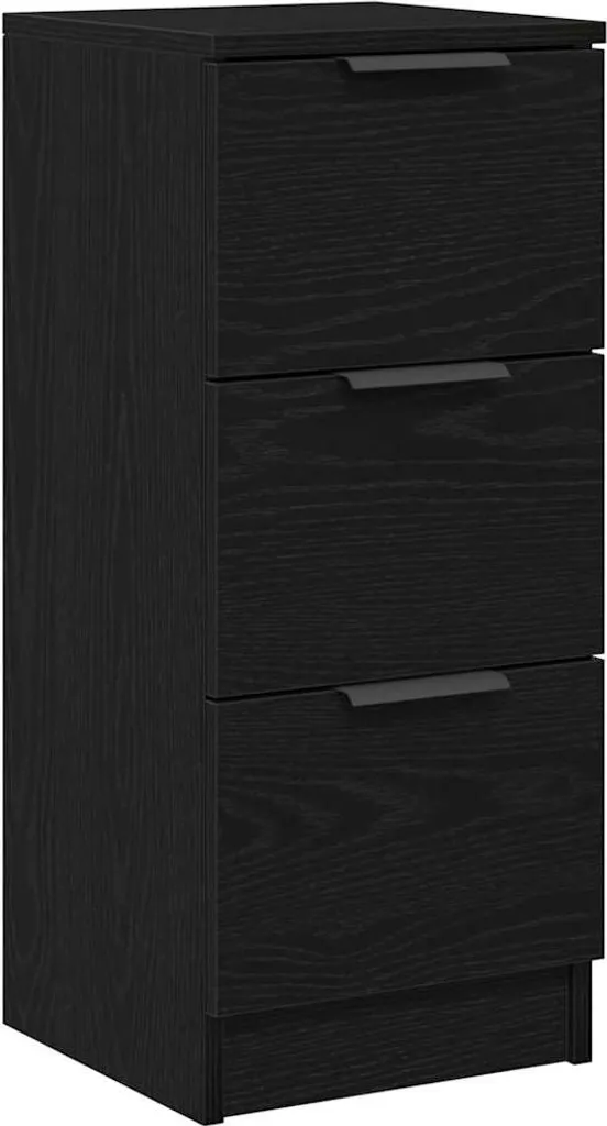 Mobile Contenitore Rovere Nero 30x30x70 cm - Salvaspazio Cucina