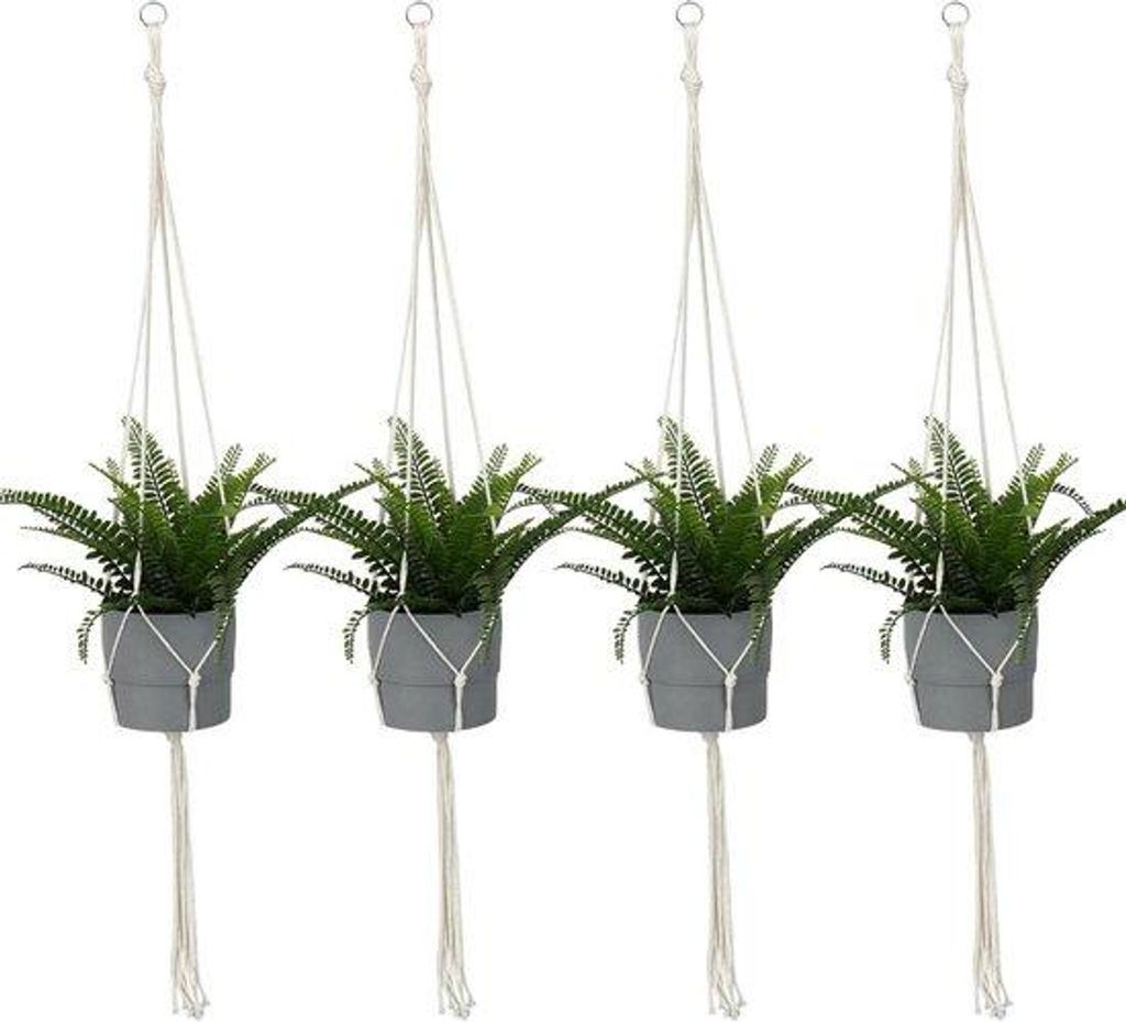 Pflanzenhänger 105cm Boho Deko 4teilig