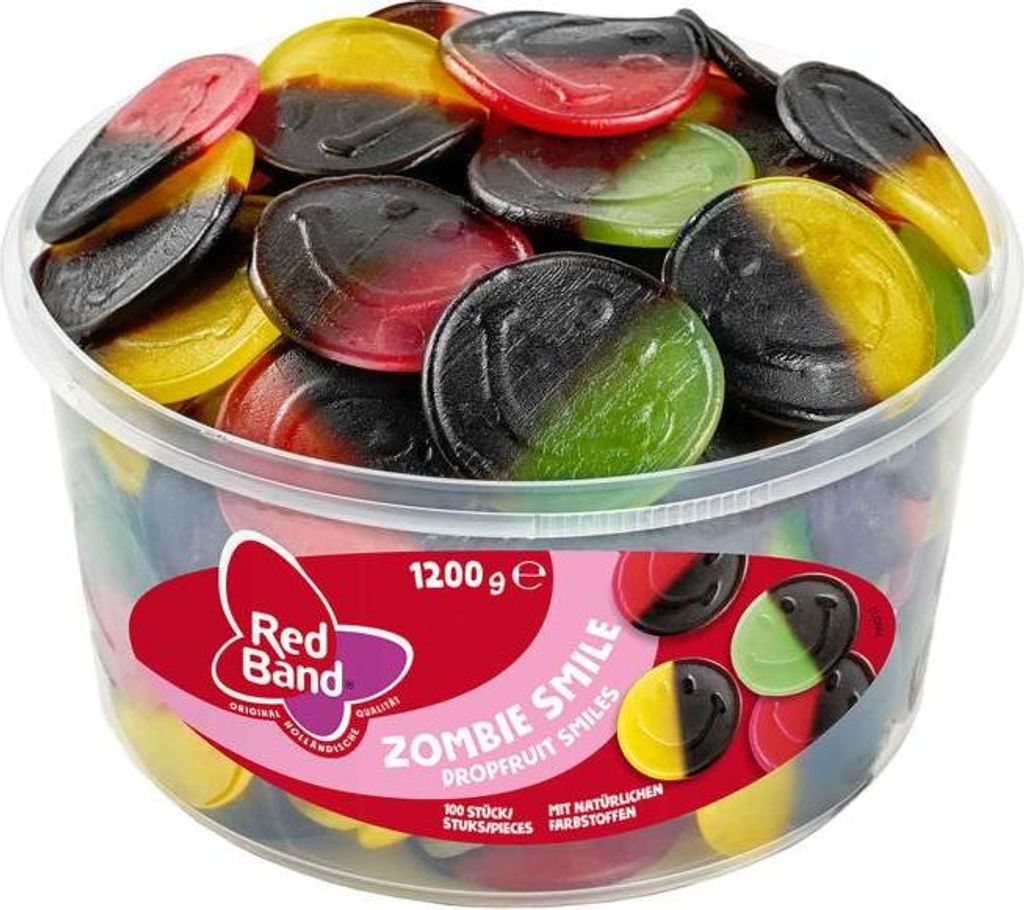Red Band Zombie Smile Fruchtgummi und Lakritz 3 fach Produktbild 