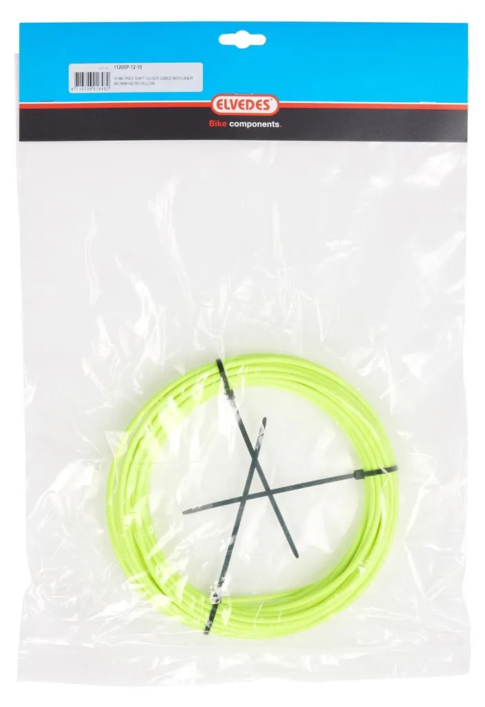 Gaine de câble de dérailleur 4,2 mm jaune néon de 10m pour vélo