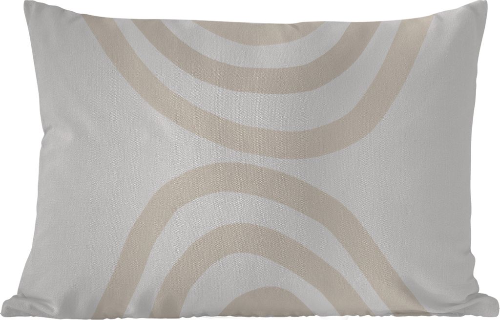 MuchoWow Outdoor Kissen - Regenbogen - Pastell - Design - Abstrakt - 50x30 cm - Wetterfest - Lounge Kissen - Sofa kissen - Wohnzimmer Dekoration