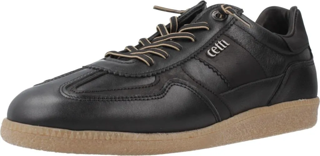 Sneakers en Cuir Noir pour Homme Cetti C1395 - Chaussures de Ville Mode