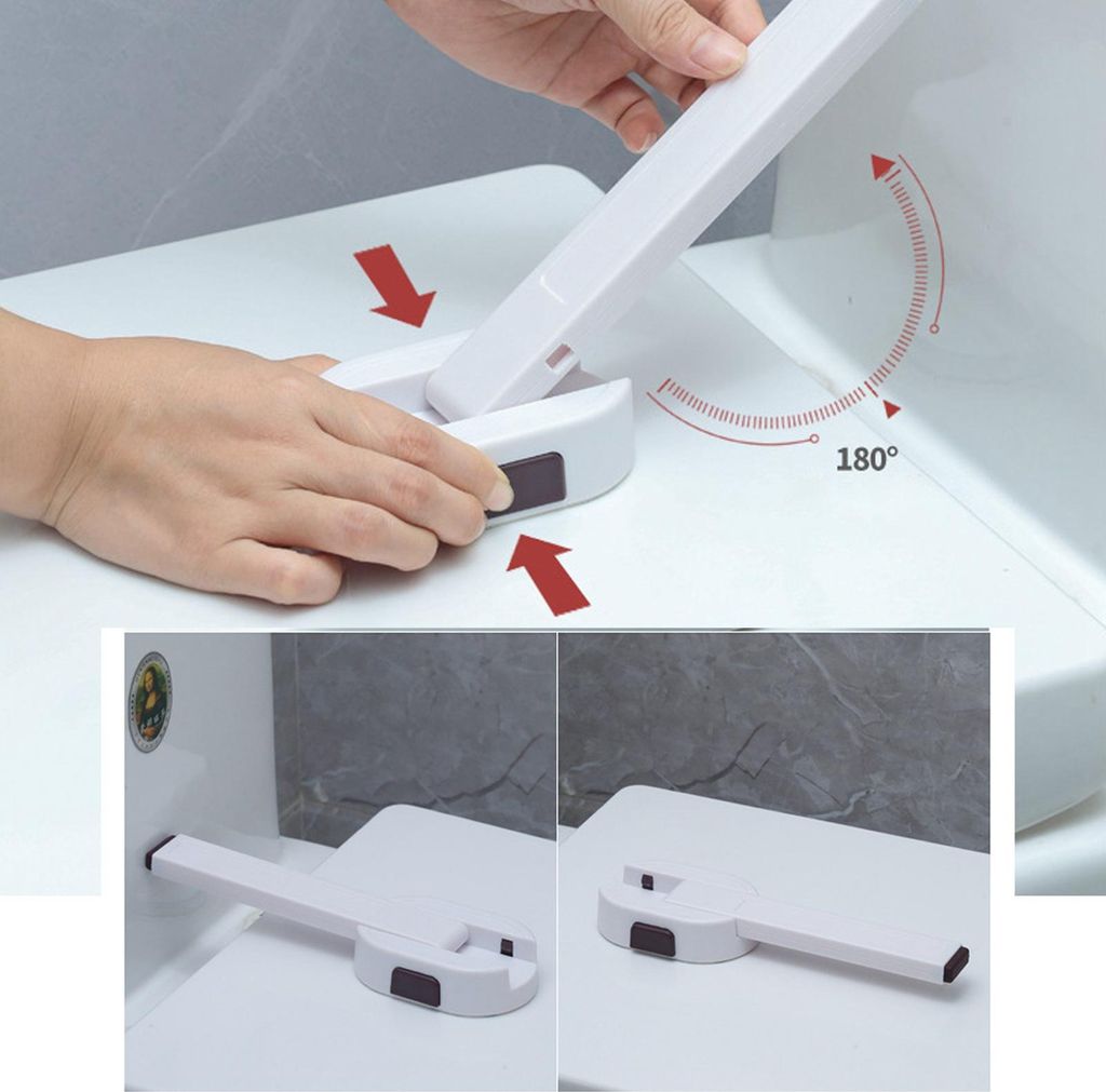 Toilettenschloss für Babys, kindersicher, sicheres Badezimmer, einfache Installation, Deckelschließfach