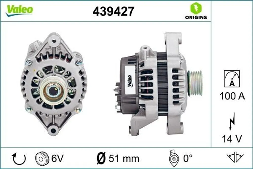 Alternateur Valeo 439427 - Résoudre les pannes de batterie sur Opel