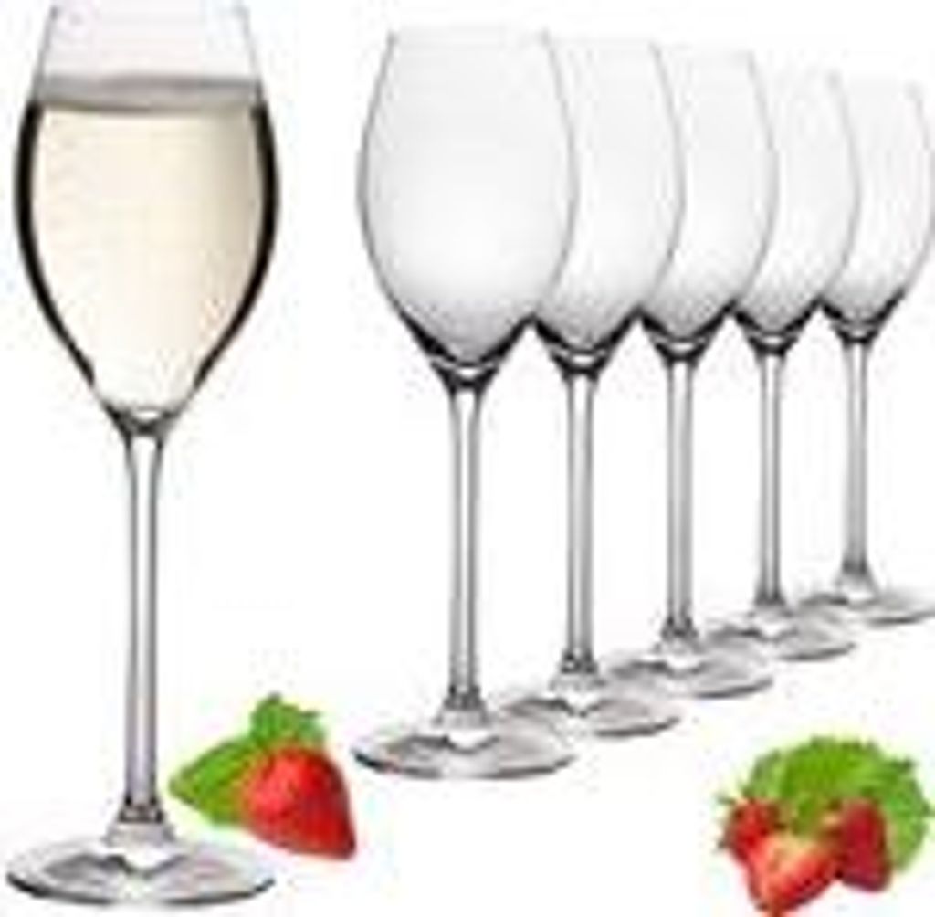 IMPERIAL Proseccogläser 230ml (max. 290ml) Set 6-Teilig "Havanna" Sektgläser aus Crystalline Glas Spülmaschinenfest