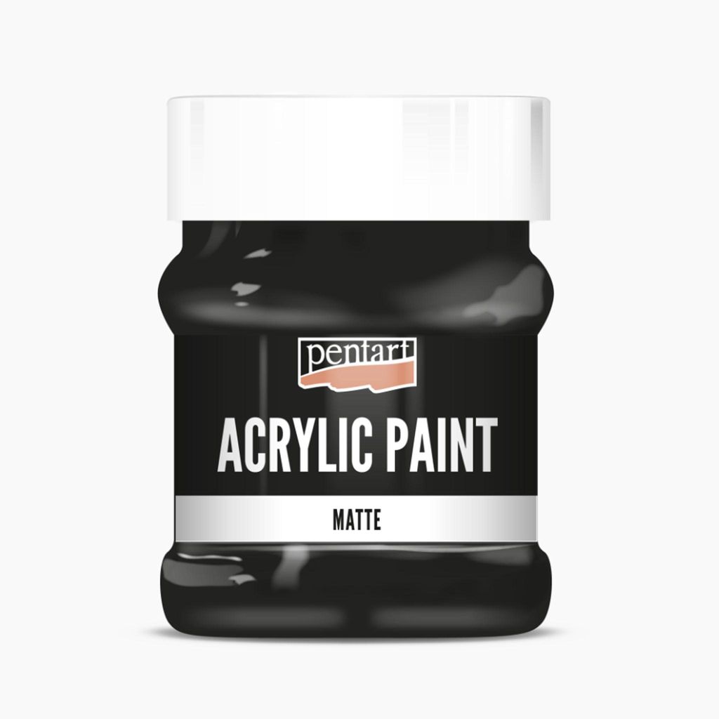 PENTART Acrylfarbe matt 500 ml Schwarz