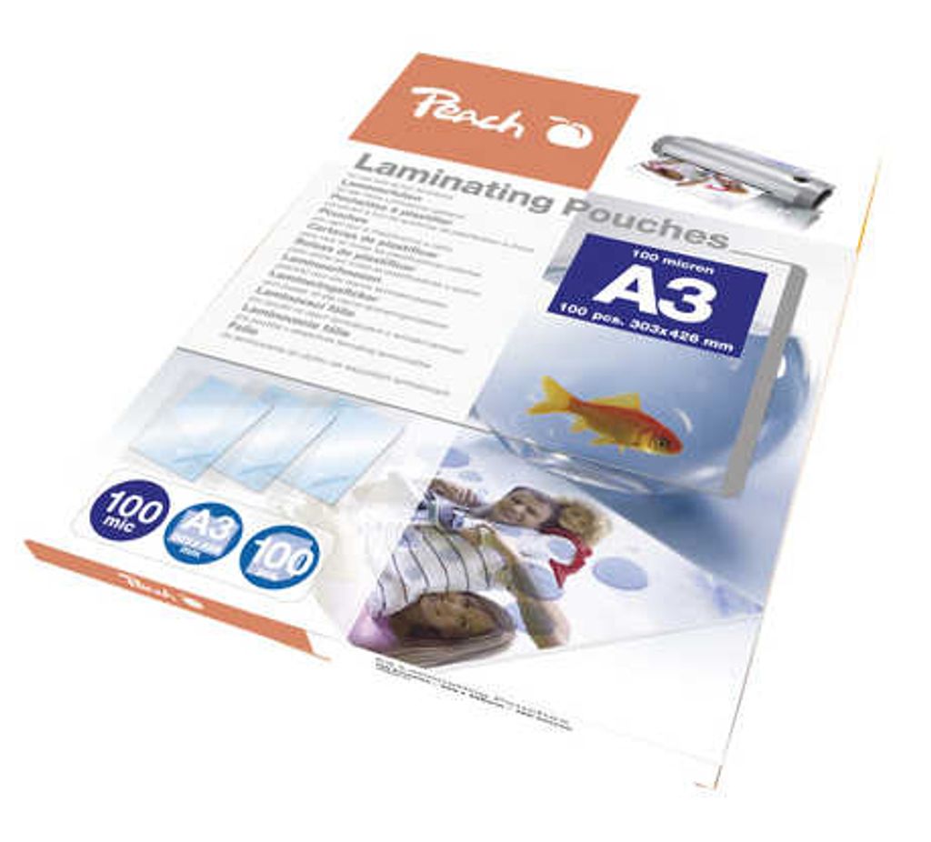 Peach Laminierfolien A3 100mic glänzend PP500-01 100PK