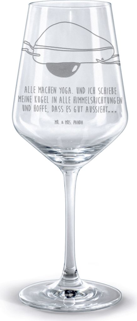 Mr. & Mrs. Panda Kelch Avocado Yoga - Transparent - Geschenk, Weinglas, Humor, graviertes, Hilfe, wein glas, für rotwein, Haha, Burgunderglas, Bau...