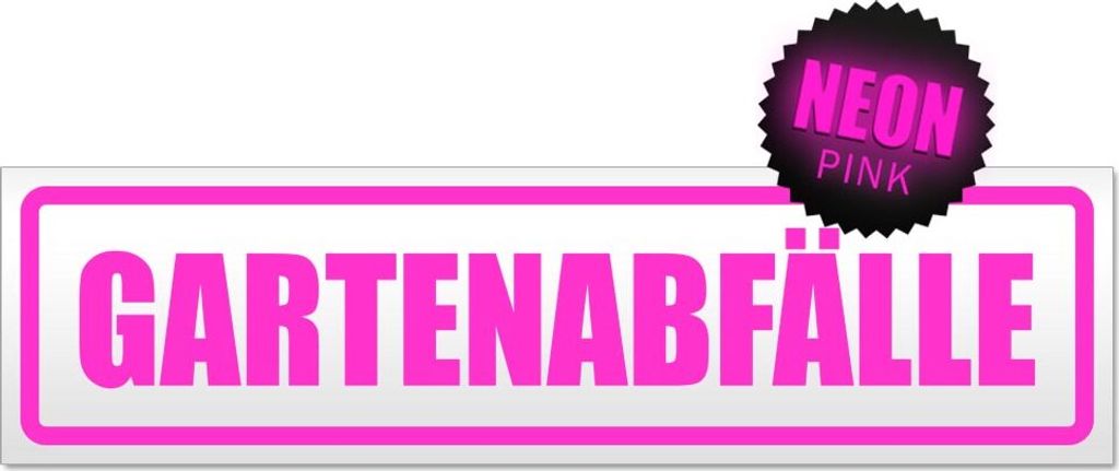 Gartenabfälle Magnetschild Schild magnetisch