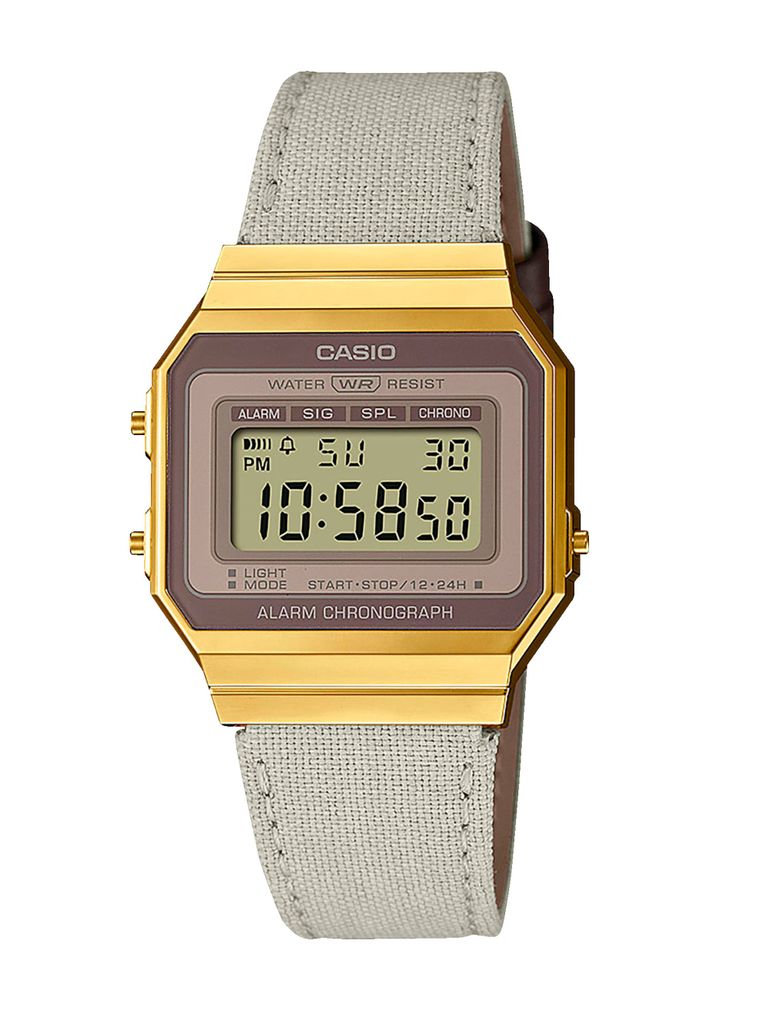 Casio Digitaluhr Armbanduhr Vintage A100WEL-1AEF Lederband