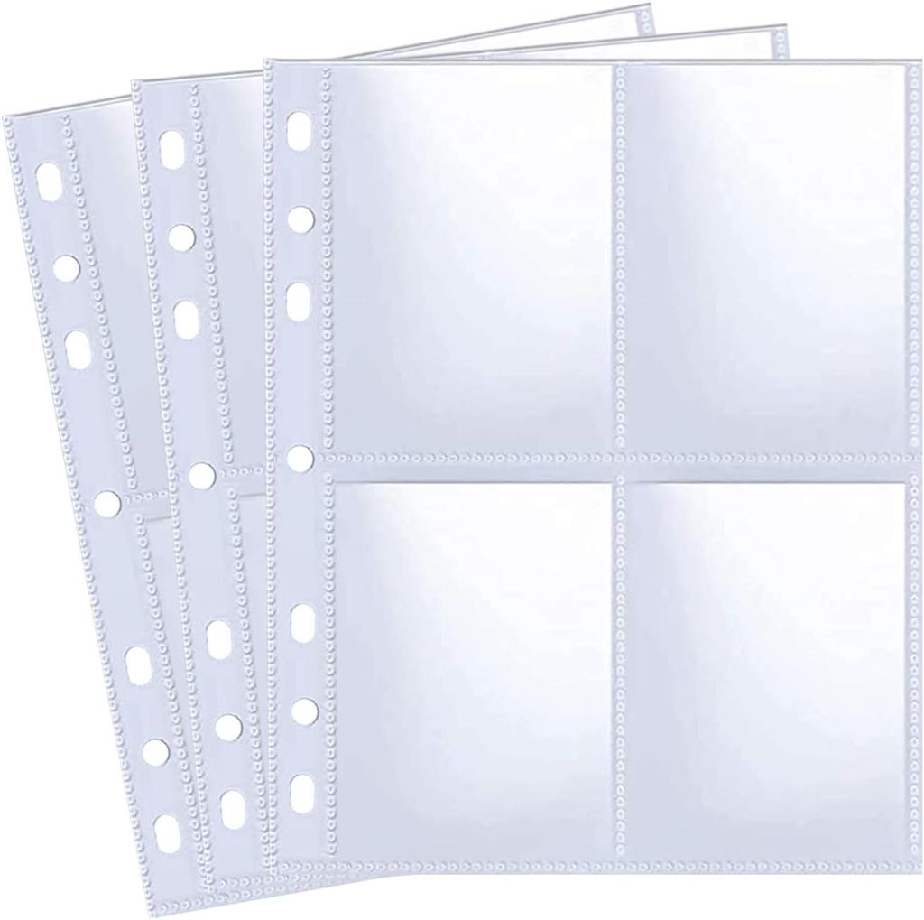 40 Pack 320 Taschen 2,5 x 3,5 Zoll Sammelkartenhüllen, Doppelseitiger Seitenschutz mit 4 Taschen Ultraklare Kpop-Fotokartenhüllen sammelalbum sle...