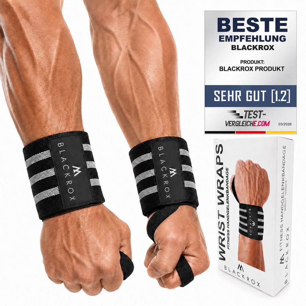 BLACKROX Handgelenkbandage Wrist Wraps "Beast Killer" 2x Produktbild 