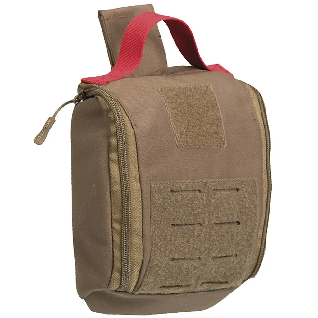 Trousse médicale tactique IFAK découpée laser Coyote pour sac à dos