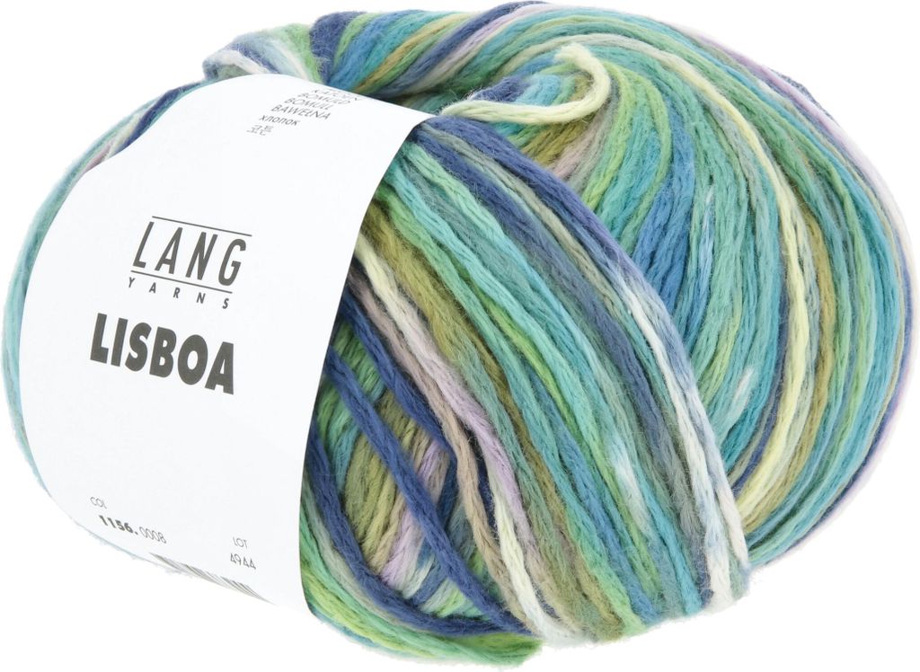 Lang Yarns - Lisboa 0008 grün marine olive lavendel