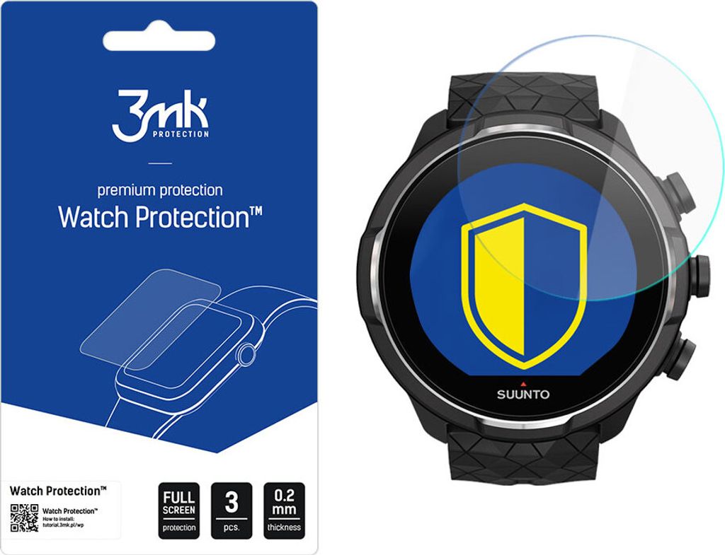 3mk Display Hybridglas Watch Protection für Xiaomi Amazfit GTR 42 mm 0,2mm (3 Stück)