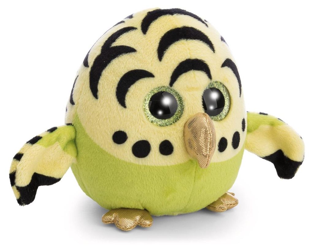 NICI Plüsch GLUBSCHIS Baby Wellensittich Bobbolito grün 13cm