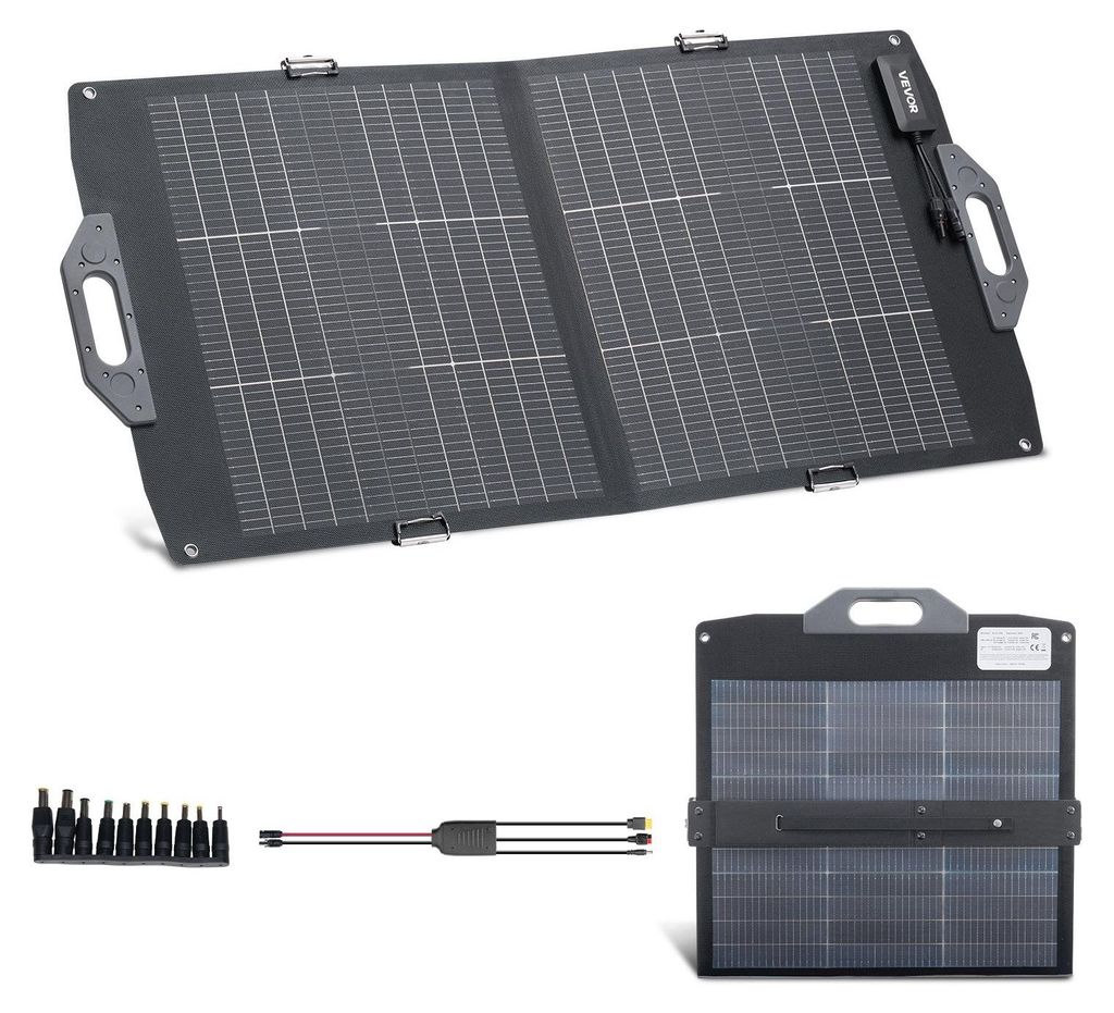 Panel solar plegable VEVOR de 100W, tipo N bifacial, Imagen del producto 
