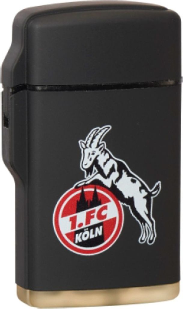 1. FC Köln Feuerzeug Rubber Laser "Logo" schwarz Produktbild 