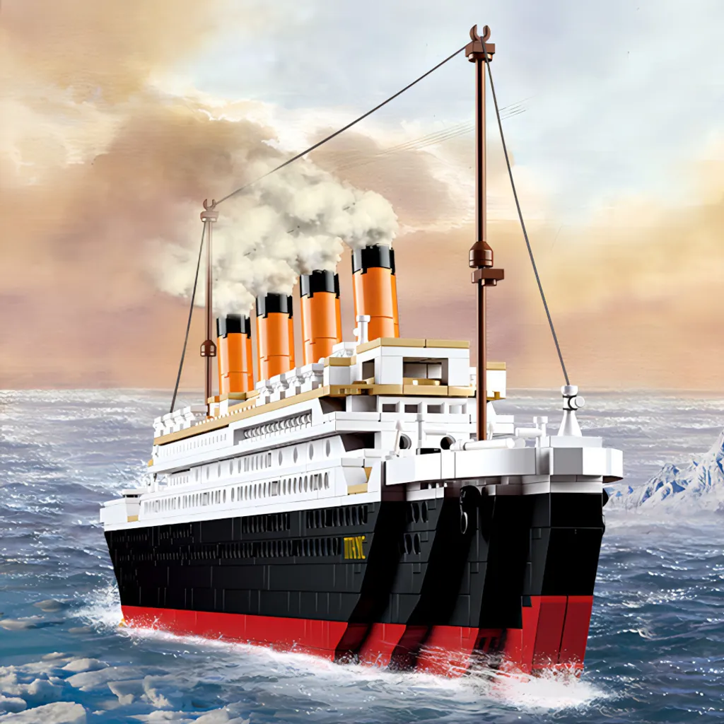 Jeu de Construction Titanic Géant Maquette de Briques à Assembler - 2