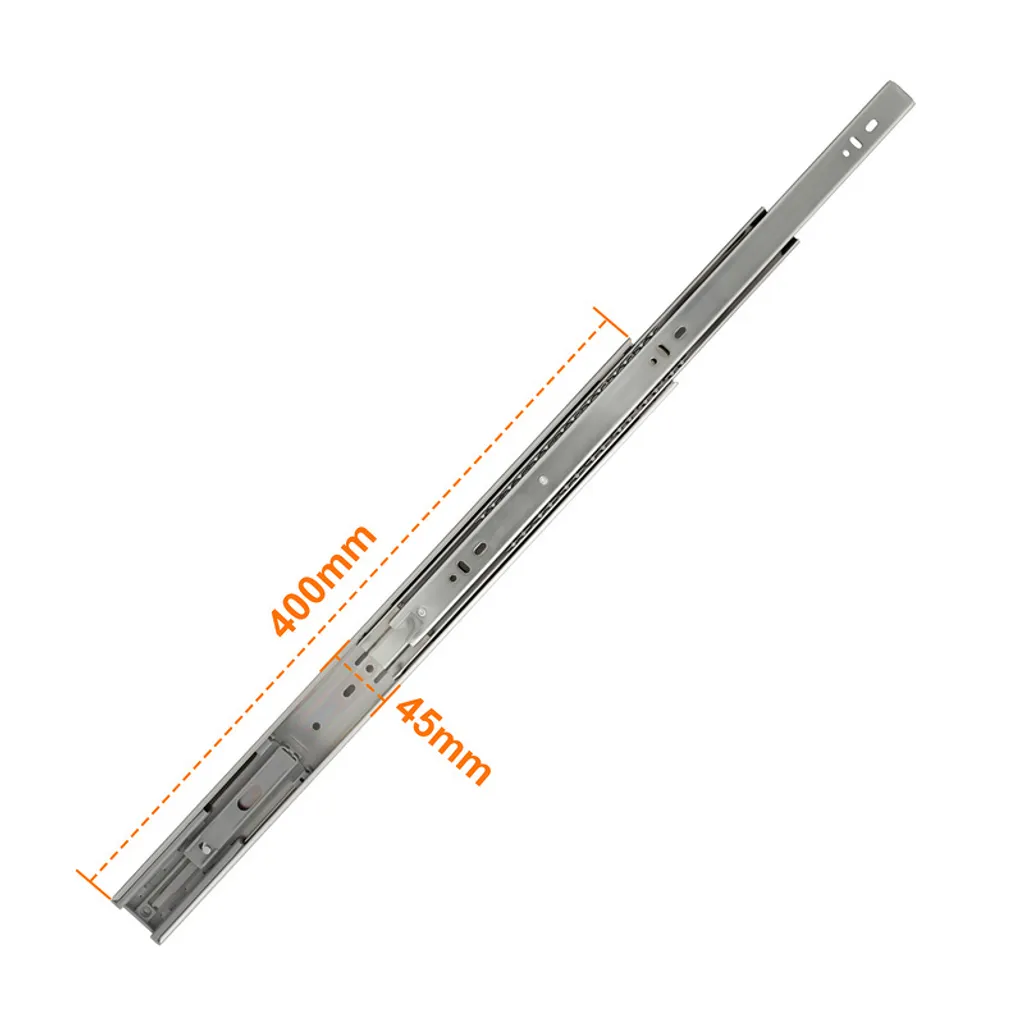 Guide Cassetti 400mm Estrazione Totale 5 Coppie - Kit Professionale