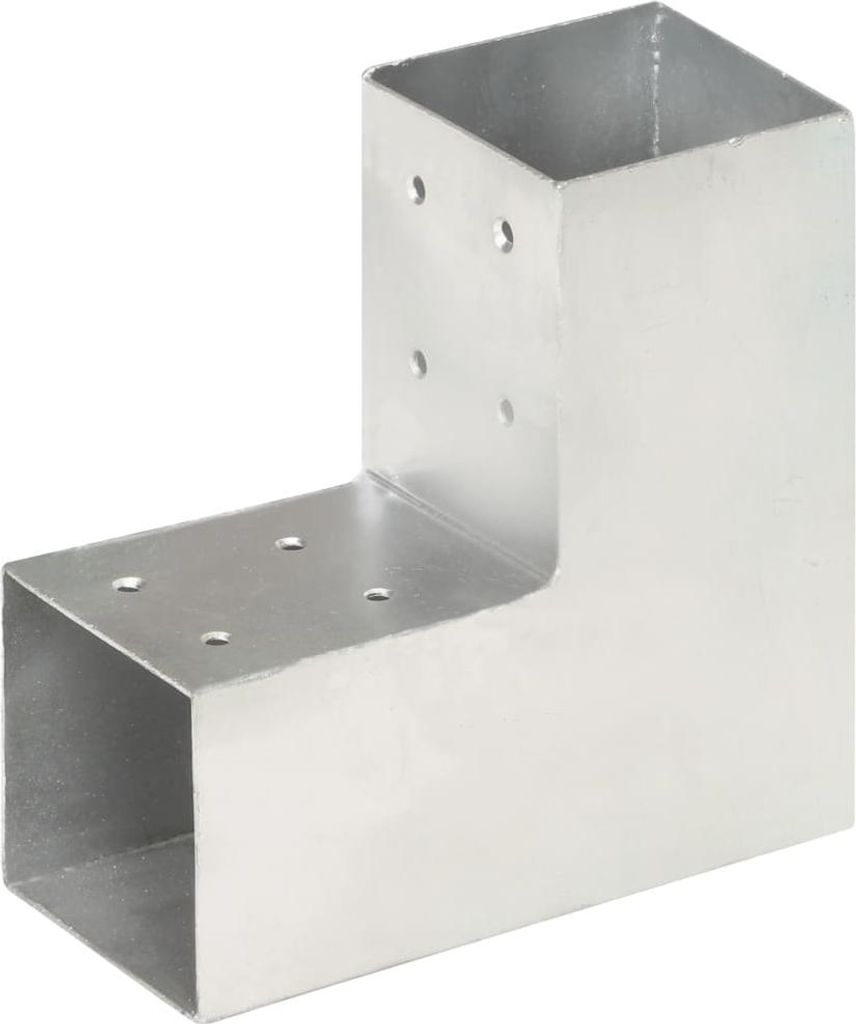 vidaXL Pfostenverbinder 4 Stk. L-Form Verzinktes Metall 81 Produktbild 