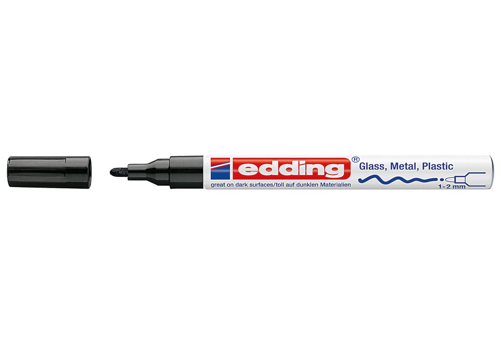 edding 751 creative Lackmarker schwarz 1,0 - 2,0 mm, 1 St. Produktbild 