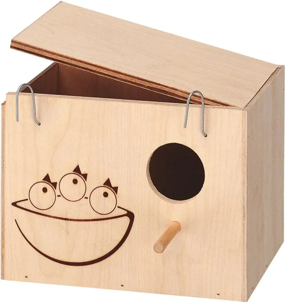 Nid Anti-Stress pour Gros Oiseaux en Bois - Solution de Reproduction 25cm