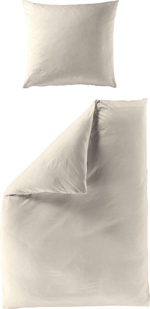 BIERBAUM Bettwäsche Biber BL 155x220 cm beige Bettbezug Bettzeug