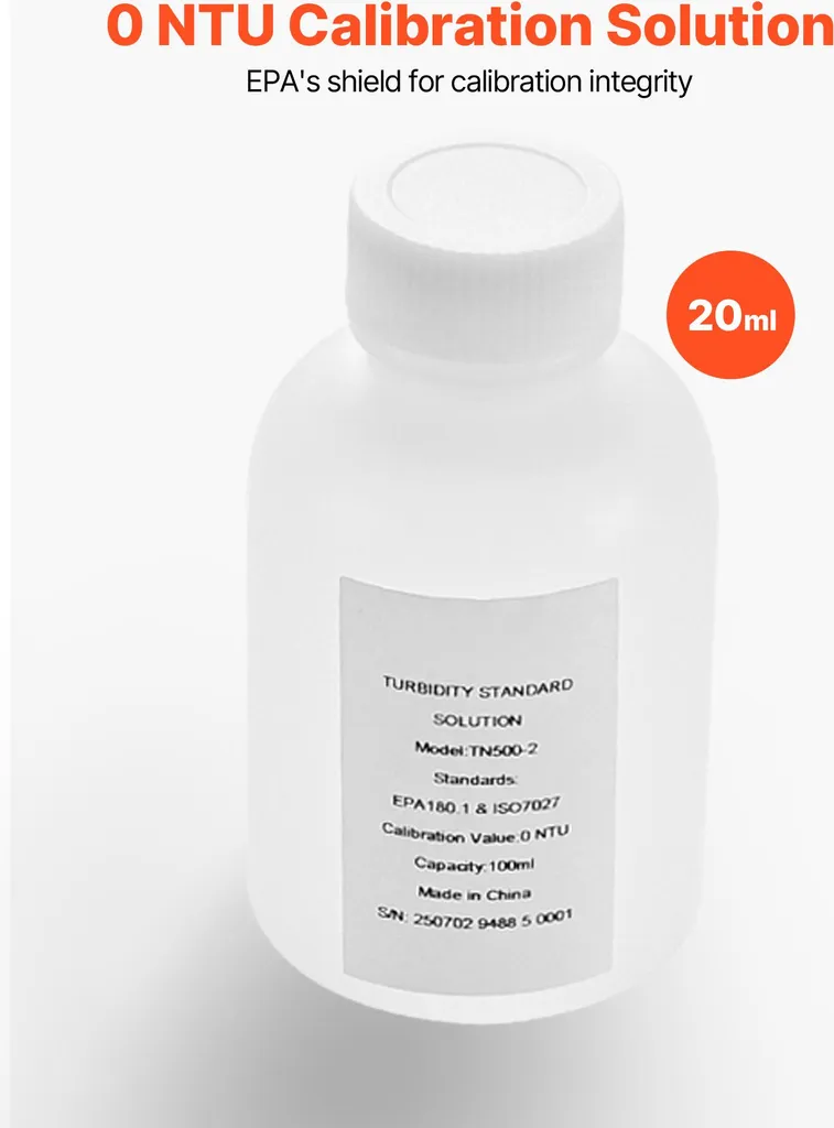 Solution Étalonnage Capteur Turbidité 0 NTU pour Contrôle Qualité de l'Eau - 2