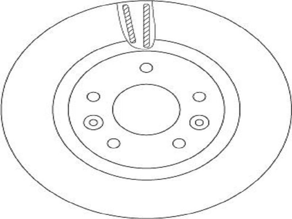 Bremsscheibe TRW DF6786