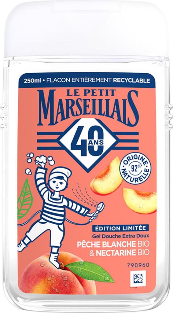 Le Petit Marseillais douchegel 250ML peche blanche & Produktbild 
