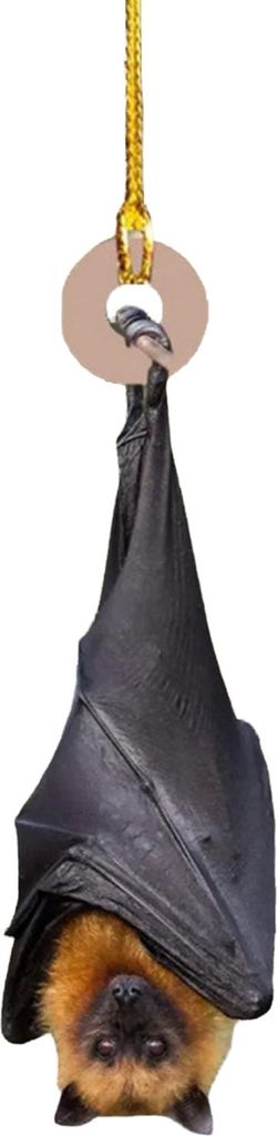 Fledermaus-Weihnachtsbaumschmuck, gotische Hängende Fledermaus-Baumdekoration, realistische umgedrehte Fledermaus-Weihnachtsbaumdekoration für di...