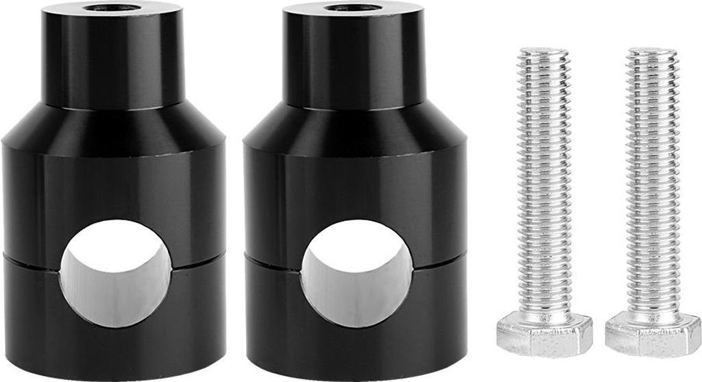 Paar Heben Sie den Lenker -Riser 22 mm Aluminiumlegierung zur Motorradmodifikation (schwarz)
