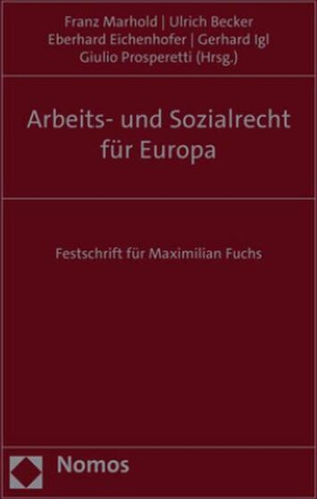 Arbeits- und Sozialrecht für Europa