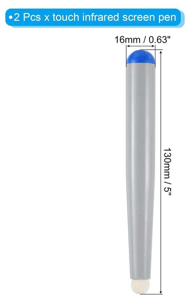 2 Stš¹ck Infrarot-Touchscreen-Stift Whiteboard Optische Stylus-Stifte fš¹r Bildung Elektronische Whiteboard-Pr?sentationen, Blau