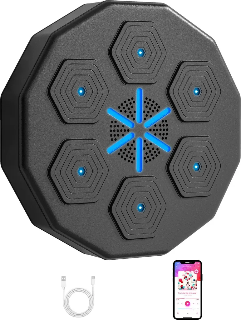 Entraîneur de boxe mural Bluetooth : évacuez le stress en musique