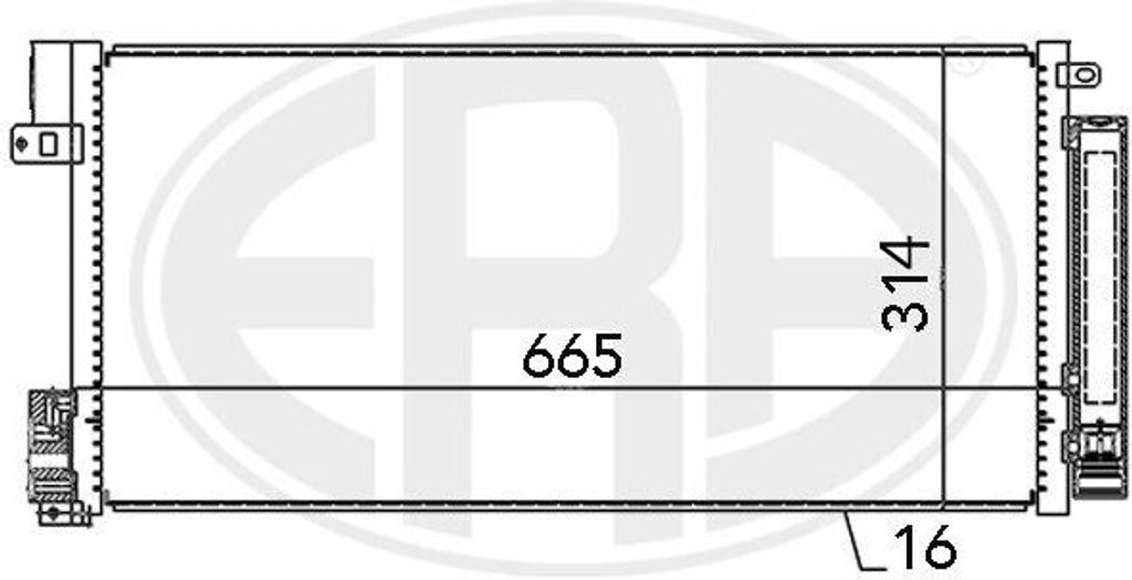 ERA 667004 Kondensator Klimaanlage Klimakondensator für OPEL Corsa D Schrägheck (S07) +Trockner