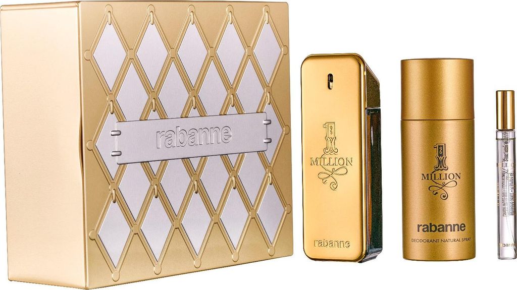Paco Rabanne 1 Million Edt 100Ml+ Edt 10Ml + Deodorant Spray 150Ml