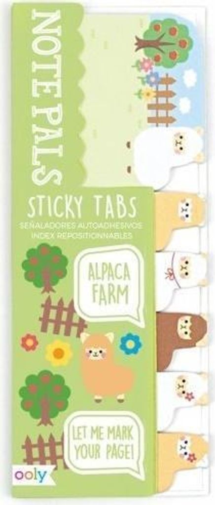 Note Pals Sticky Tabs - Alpaca Farm
