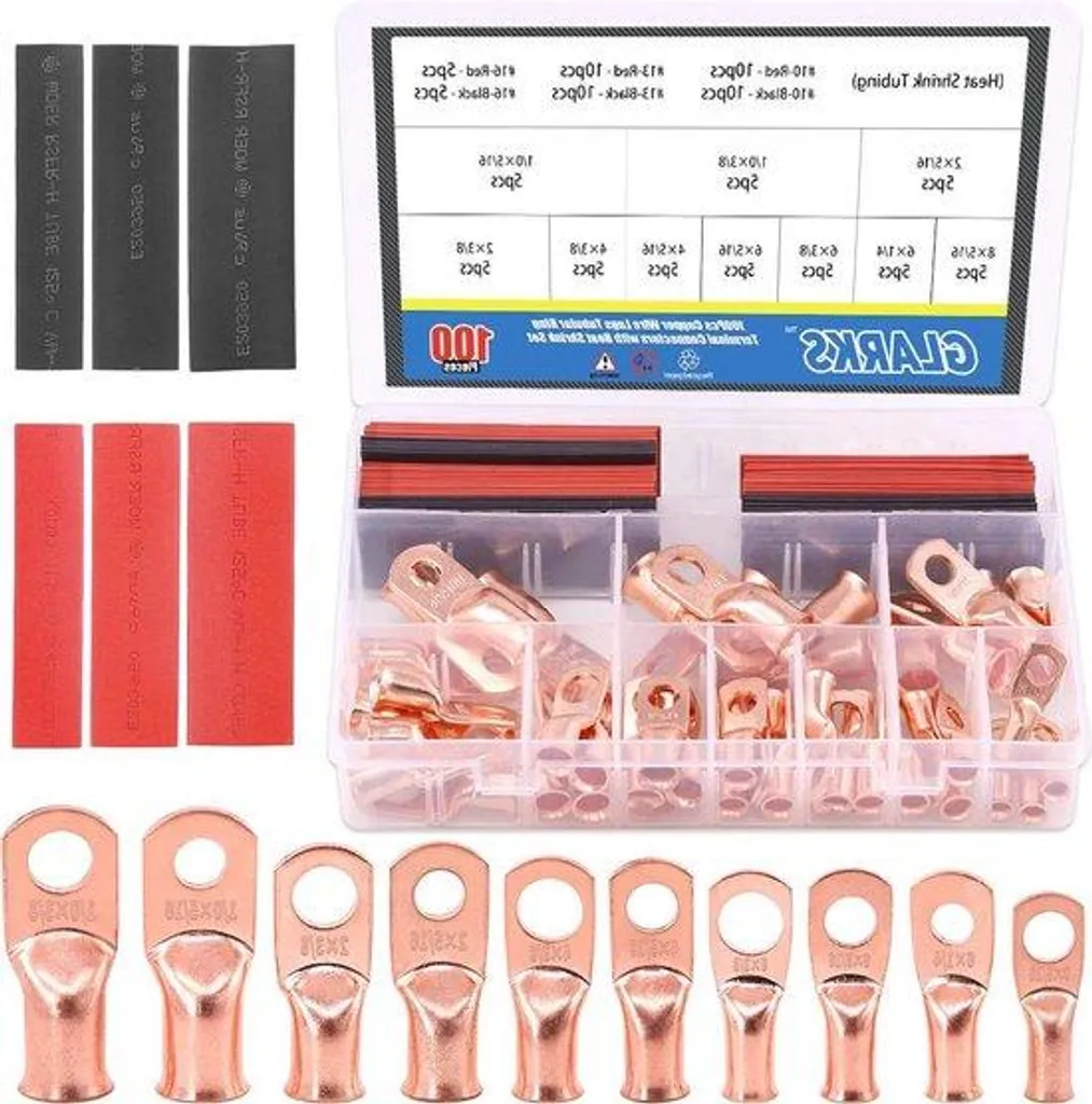 Câble de liaison pour kit solaire et batterie avec cosses et embouts