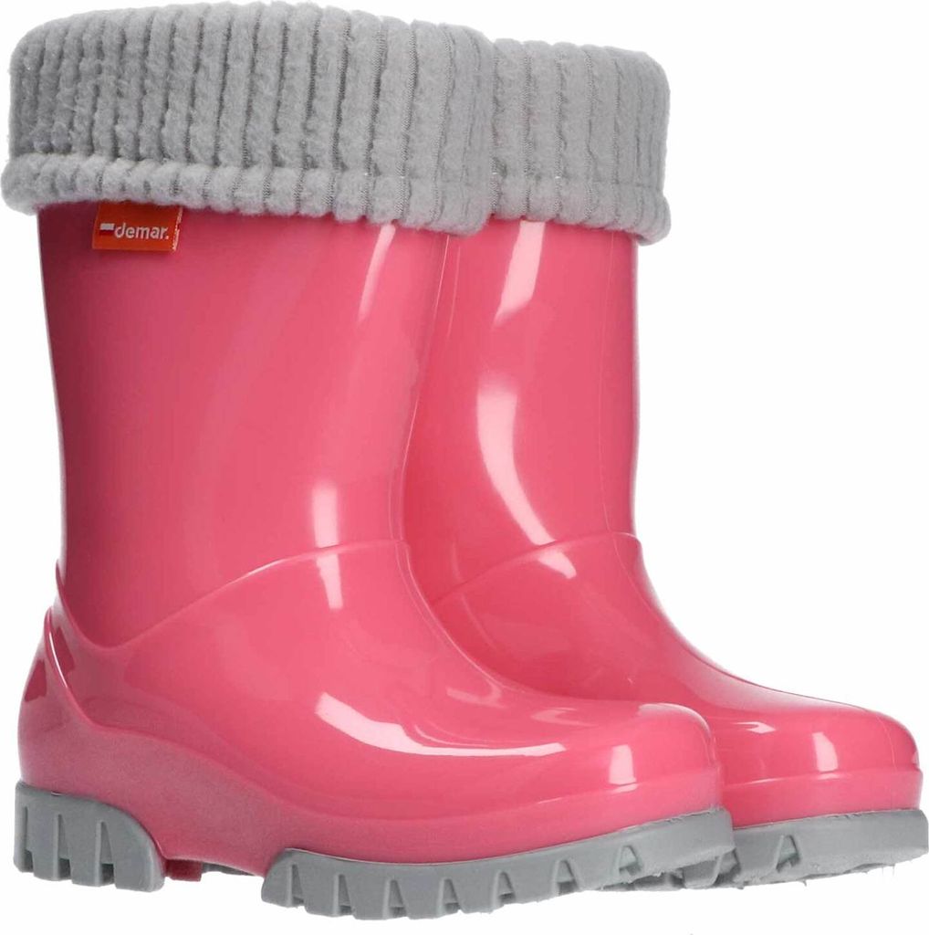 DEMAR Kinder Gummistiefel Gefüttert Regenstiefel mit Produktbild 4