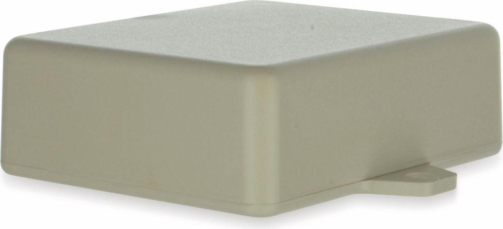 TEKO Gehäuse, SR22-E.7, ABS , Weiß, 76x63,5x26 mm, mit Befestigungsflansch