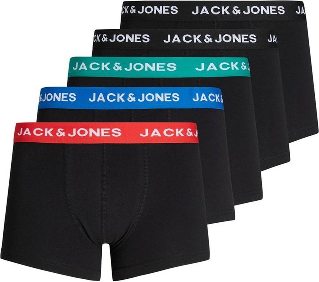 Jack & Jones Boxershort Herren JACHUEY TRUNKS 5 PACK NOOS multicolor XL