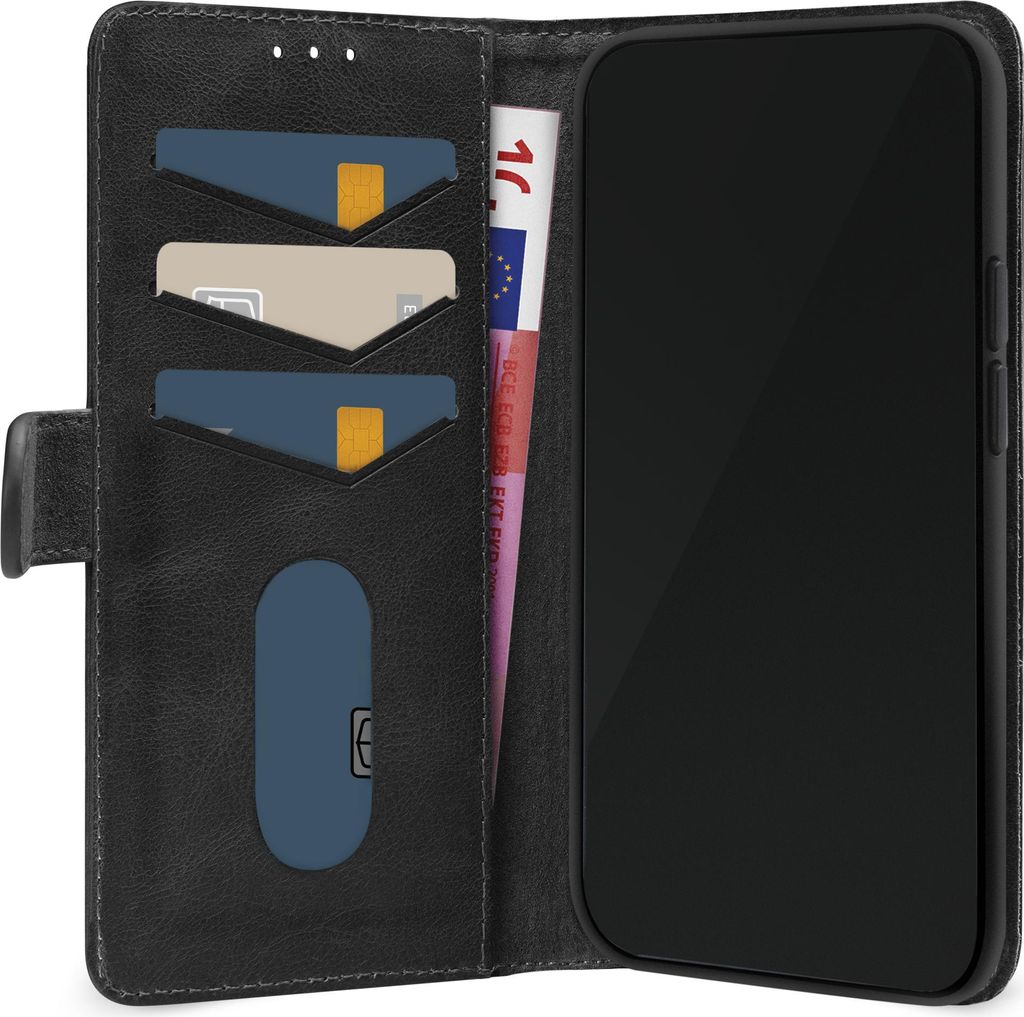 Mobilize Premium Gelly Samsung Galaxy S25 Edge Hülle Klapphülle Geldbörse - Schwarz