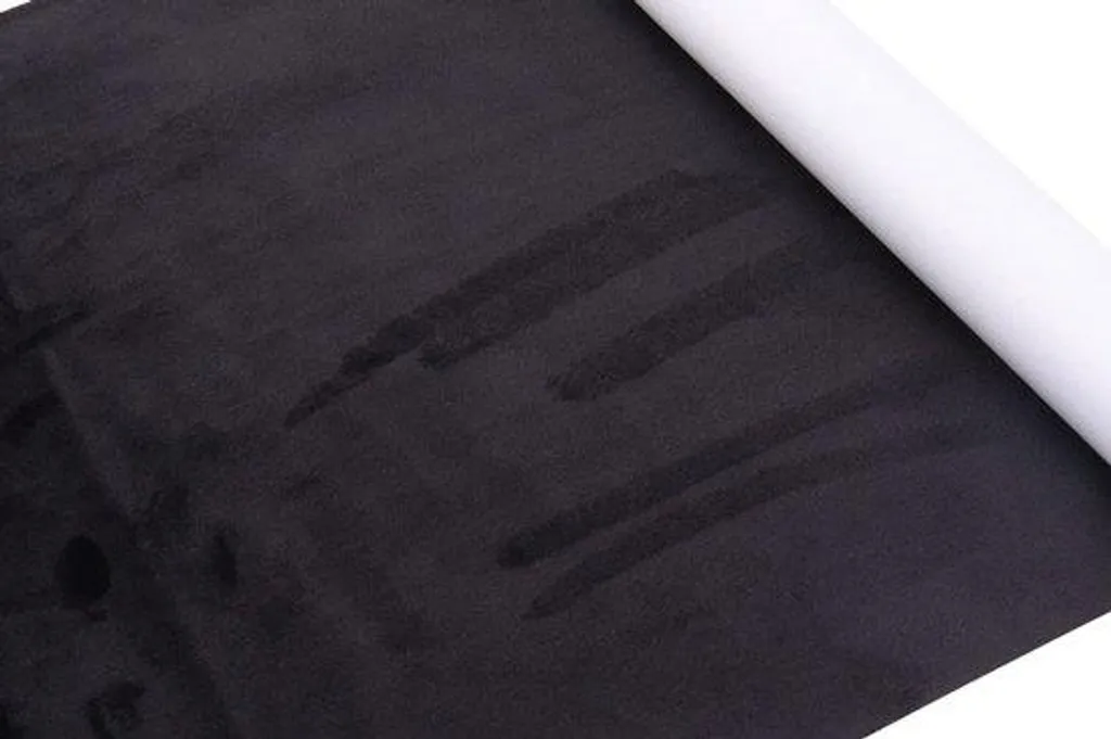 Film microfibre noir autocollant 100x150 cm pour réparer garniture