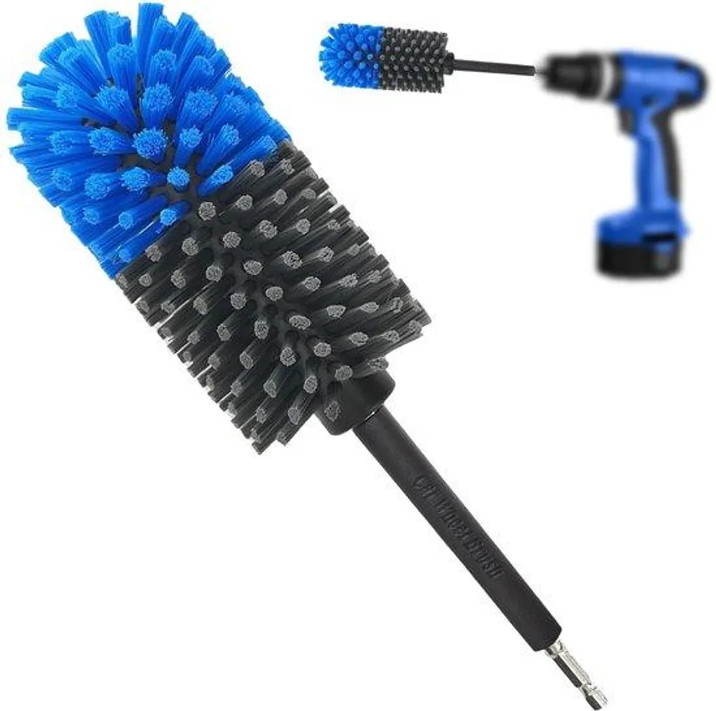 Brosse Jantes Anti-Poussière de Frein - Nettoyage Facile sur Visseuse